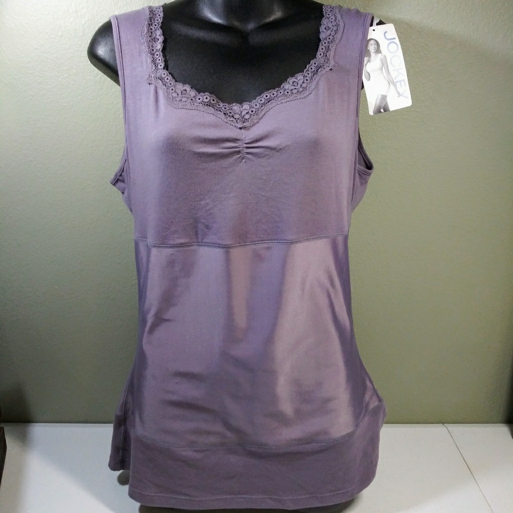 NWT Active Wear Jockey Compression Lace Tank Top